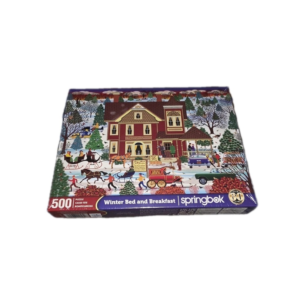 Winter Bed and Breakfast 500 Piece Jigsaw Puzzle by Springbok #1241